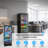 8.5 Cu.Ft Commercial Upright Beverage Display Refrigerator In Black With Glass Door