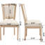 Chaise rembourrée avec pieds en bois