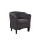 Fauteuil demi-tonneau et repose-pieds 25,5 po moderne et minimaliste rembourré (ensemble de 2)-1130326548