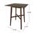 Chesterville dining room table，Modern Bar Height 42" Dining Table, Rubberwood Legs and Laminate Table Top-1416972307