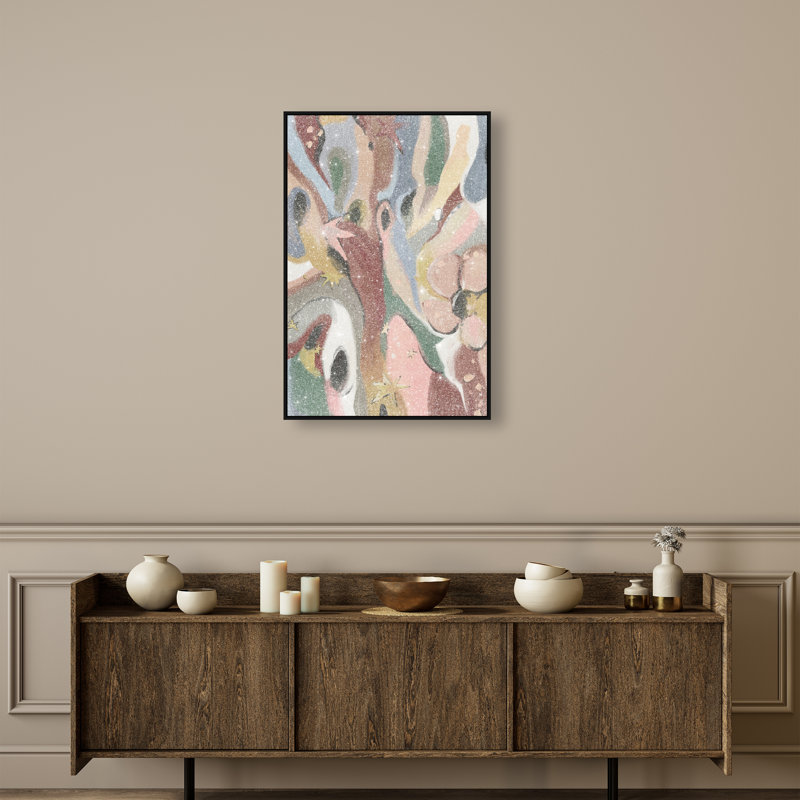 Modern Folk I Print by Oliver Gal, 16"H x 11"W, Black Floater Frame