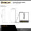 Eurolite 34 in. W x 76 in. H Fixed Single Panel Semi-Frameless Shower Screen Door-92529028