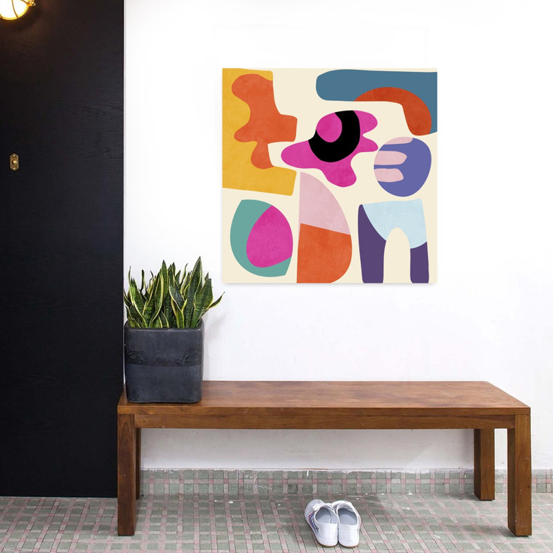 Art contemporain, art contemporain abstrait, H 32 po x l 32 po