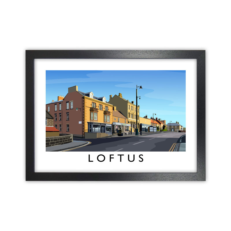 Loftus 3 by Richard O'Neill - Print, 34cm H x 46cm W x 3cm D, Black Framed