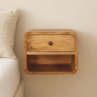 Cuzzocrea 12'' W Solid Wood Nightstand
