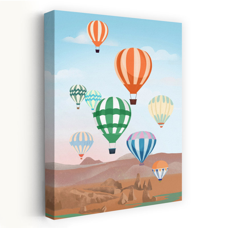 «Cappadocia Colorful Peaceful Serene Landscape Mountain», reproduction d'art murale, H 36 po x l 24 po