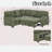 L-shaped Sectional Sofa Bed With Pull-out Bed, Storage, Usb Charging And Cup Holders