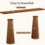 Console brun simple de style nordique-2033870039