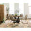Rustic Modern Round Pine Wood Dining Table