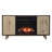 Sarenac 54.25'' W Brown Electric Fireplace with 5100 BTU