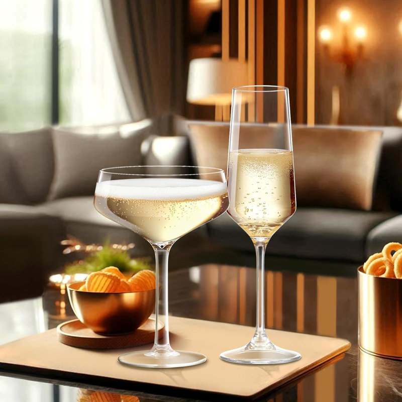 8 flûtes à champagne incassables 8 onces (ensemble de 6)
