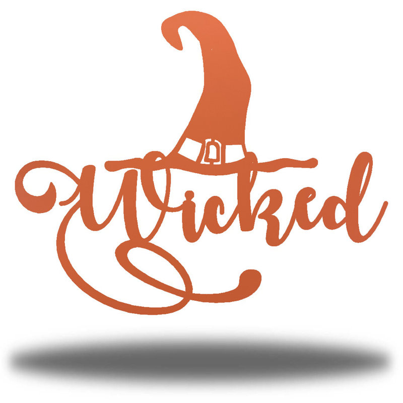 Décoration murale d'Halloween, H 9,50 po x l 12 po x P 0,01 po, Corail