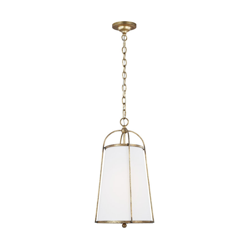 Luminaire suspendu conique à 1 lumière Stori par Chapman & Myers, Or antique