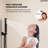 10" High Pressure Rainfall Shower System, Ceiling Mount Shower Faucet Set with Handheld Spray-75826451