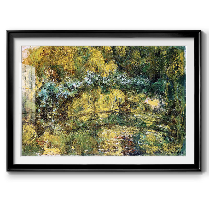Le pont japonais (Passerelle au-dessus de l'eau), Noir, H 15 po x l 21 po x P 1,5 po