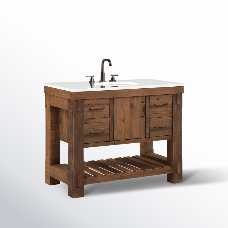 Bromley 42" Single Bathroom Vanity with Quartz Top