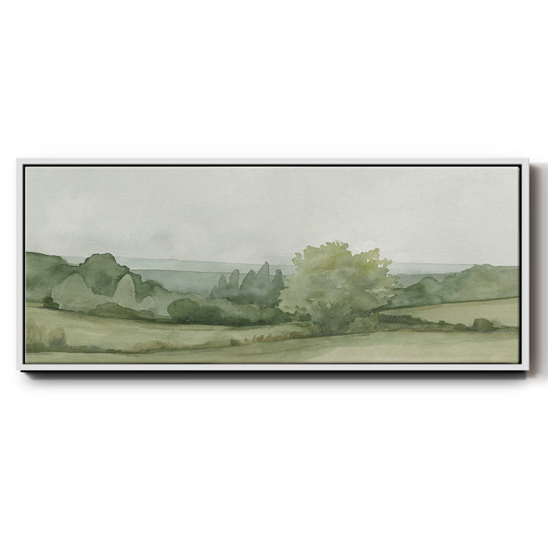 Croquis de paysage rétro II, toile encadrée