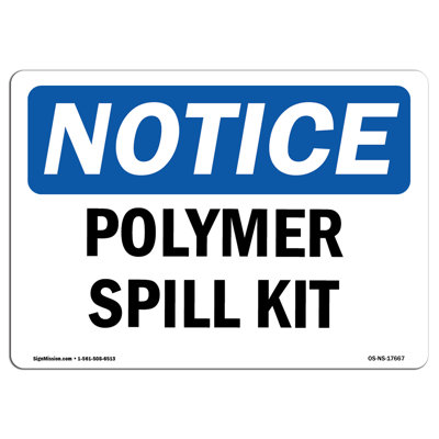 Polymer Spill Kit Decal 18" X 12"