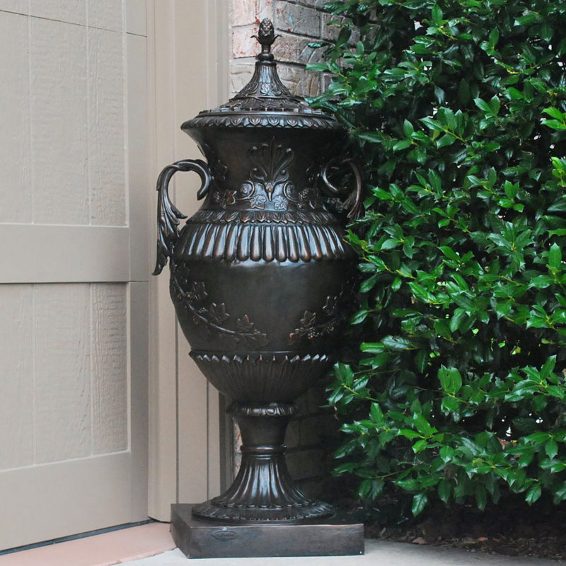 Bronze Urn with Top Planter