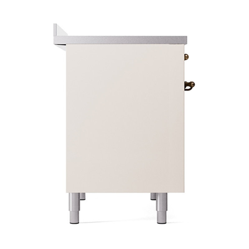 ILVE Nostalgie II Noblesse 40 in Induction Range, Antique White/Burnished