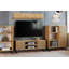 Focus loft RTV cabinet - herringbone decor - oak craft-1397106194