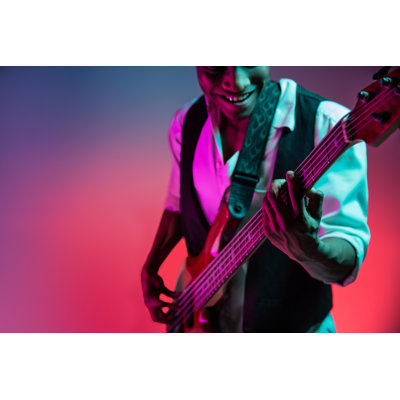 Jazz Musician by Master1305 - Wrapped Canvas Print