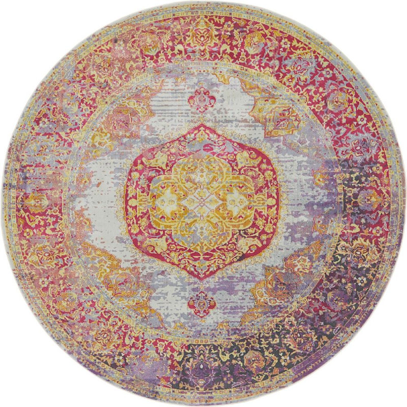 Oriental Indoor Rug, Round 8'4"