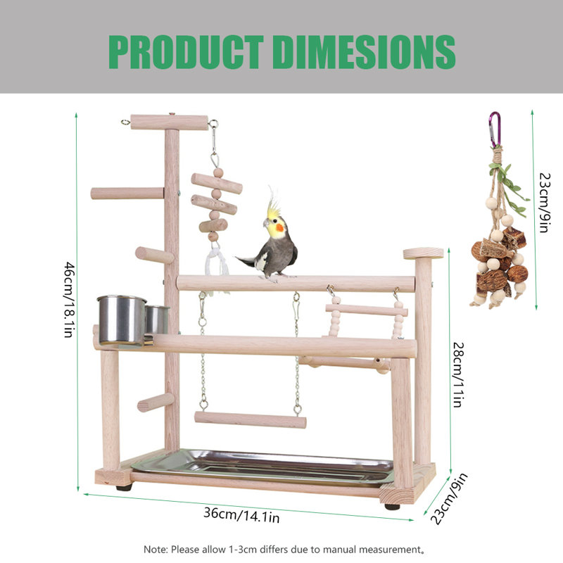18'' Bird Play Gym for Table Top