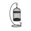 Lanterne suspendue 11,42 "rustique décorative pour patio, jardin-1228548007