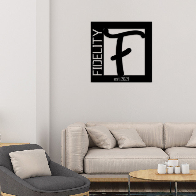 Braboy Water Resistant Steel Text & Numbers Wall Decor