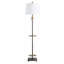 Lampe sur pied 64 "en métal avec abat-jour blanc