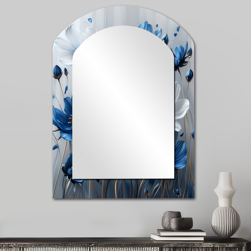 Miroir mural Meadows Of Blue Cornflowers IV - Blue Arch, 34 po x 25 po