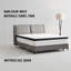 Grand matelas à ressorts ensachés de 12 po, mi-ferme avec mousse viscoélastique imprégnée de gel, support pour la colonne vertébrale et isolement par mouvement. | Idée de cadeau-1582664353