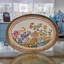 Plateau ovale en porcelaine avec brise bronze Ormolu Wild