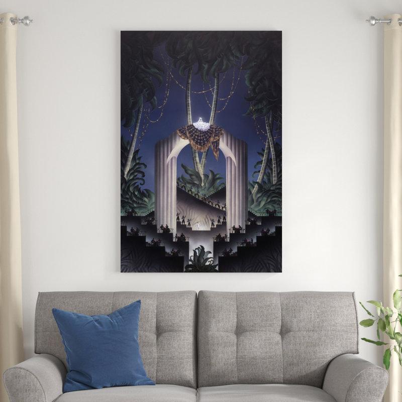 " Deco Paradise " by Robert Hoppe, 48" H x 32" W x 1.25" D