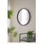 Miroir mural 20 po x 20 po avec cadre en bois et finition noyer, parfait pour les intérieurs modernes et classiques-464714881