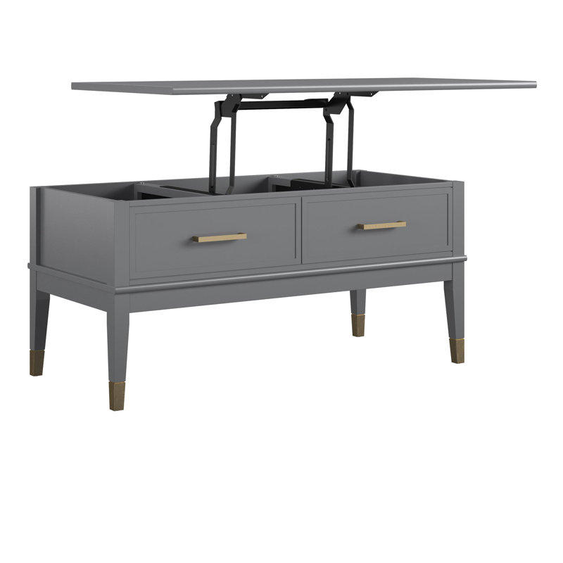 Table basse à plateau relevable Westerleigh, Gris graphite