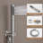 Thermostatic Rainfall Shower System with Rough in-Valve and Shower Body Spray