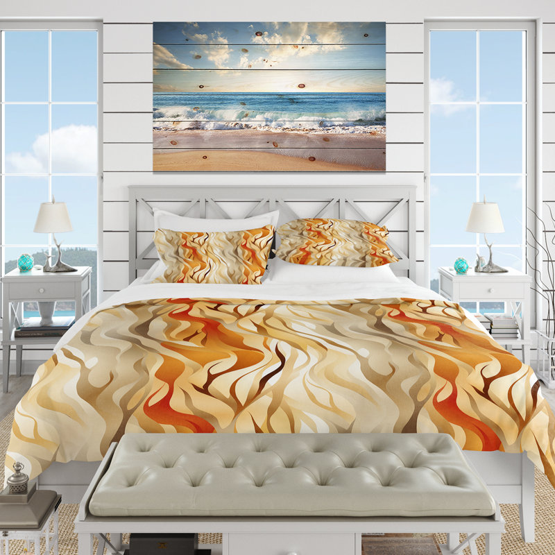 Ensemble de housse de couette Driftwood Dreams, Housse de couette pour très grand lit et 2 très