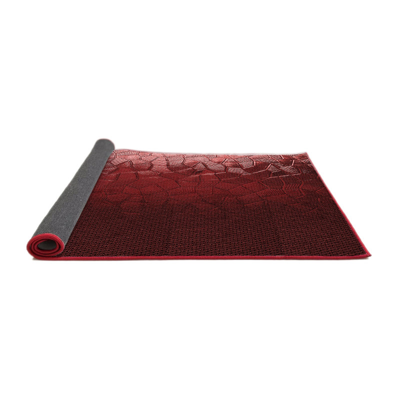 Performance Wool Abstract Indoor Rug, Square 3'