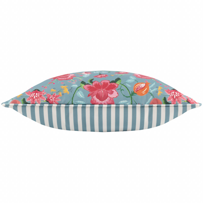 Claudia Indoor / Outdoor Square Throw, Blue, Pillow Cover Only - No Insert