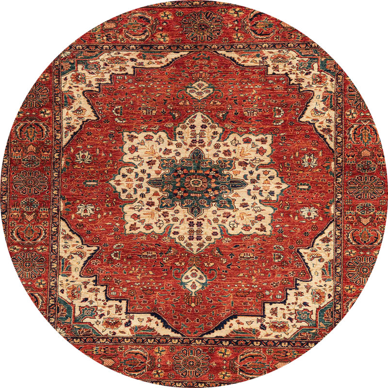 Oriental Indoor Rug, Round 6'