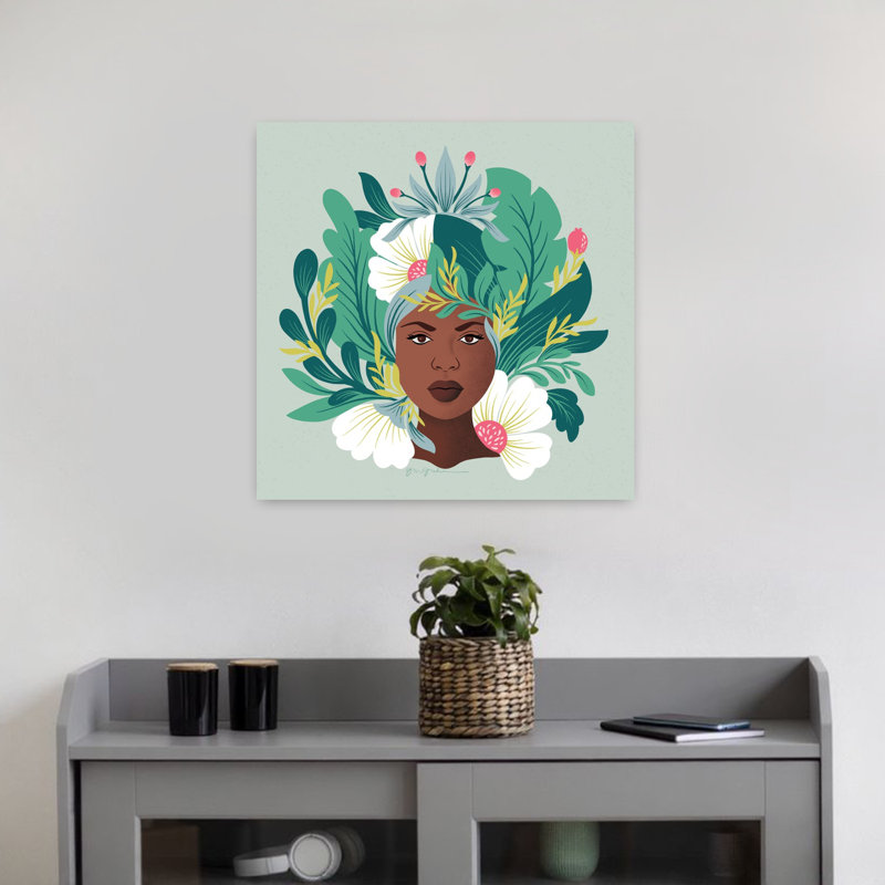 Lush Life VII, plante abstraite, art tropical, H 18 po x l 18 po
