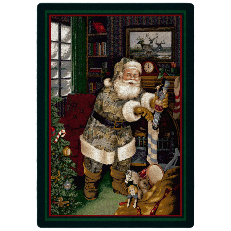 Realtree Camo Santa Area Rug, Rectangle 2'8" x 3'10"