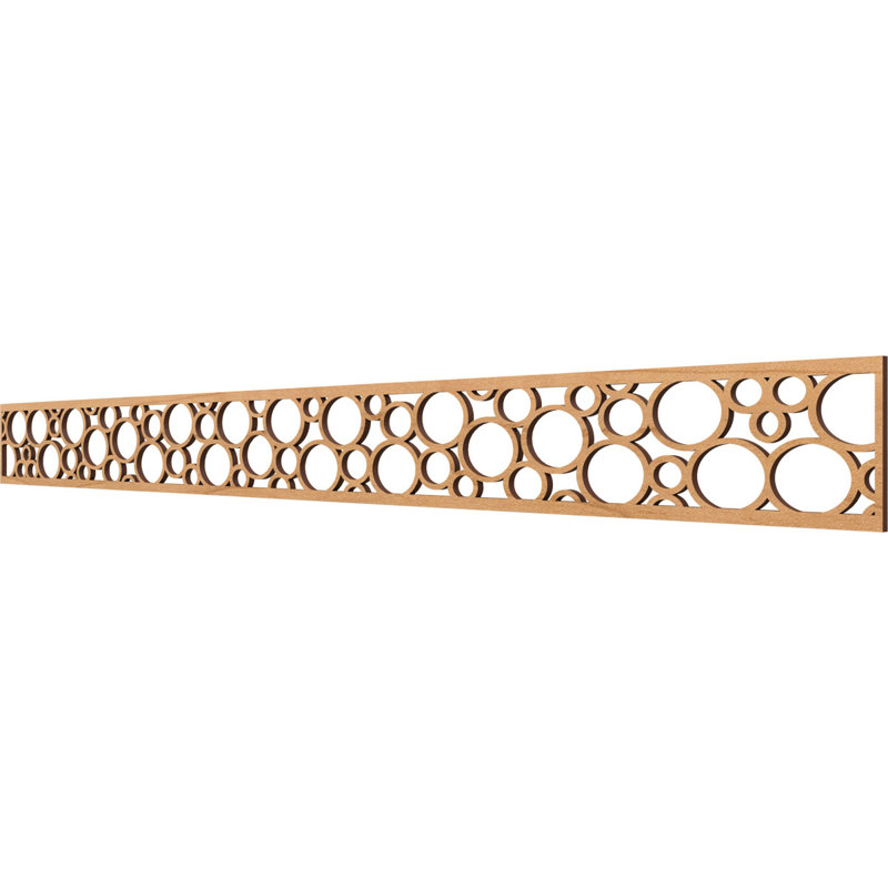 46 3/8"W x 4"H x 1/4"T Hemingway Fretwork Moulding, Maple, 4" H x 46.375" W x 0.25" D, Maple