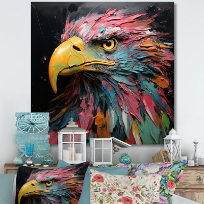 Matisse S Soar Colorful Eagle Portrait II - aigle, art mural
