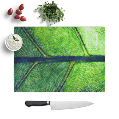 Leaf Detail Painting Chopping Board