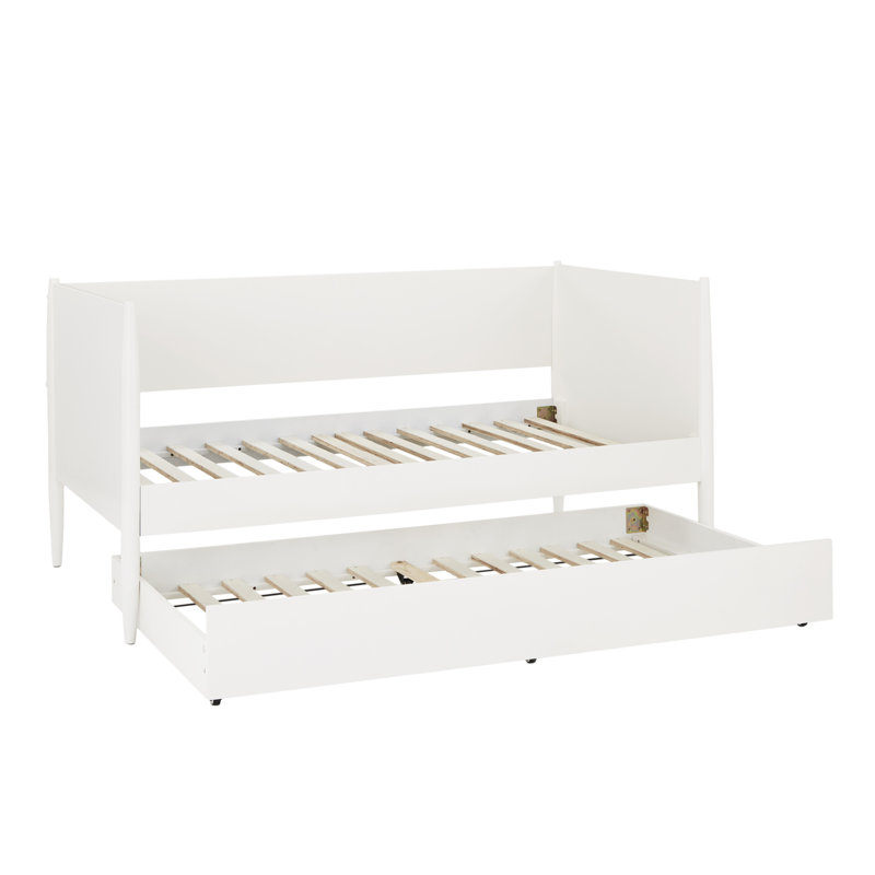 Plagido Daybed with Trundle Bed, White