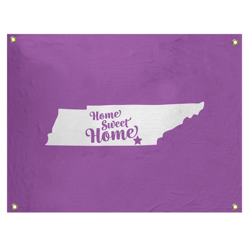 Tapisserie murale chattanooga doux pour la maison, H 26 po x l 36 po, Violet