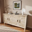 Charmante armoire de rangement rustique de style campagnard au design innovant et polyvalente-169330059